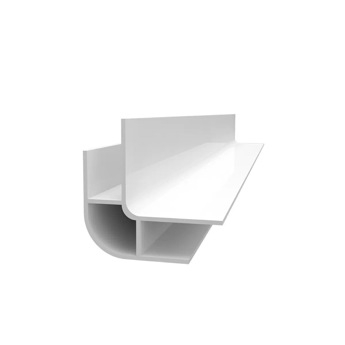 Trusscore Wall & Ceiling Trim - Rounded Outside Corner 10' - QC Supply -