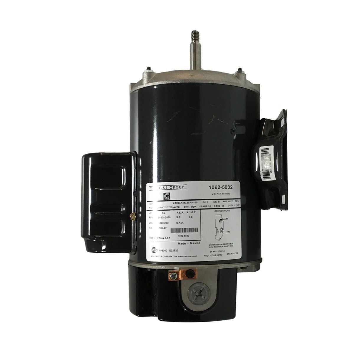 US Motors 3/4 HP 208 - 230V Pump Motor - QC Supply -