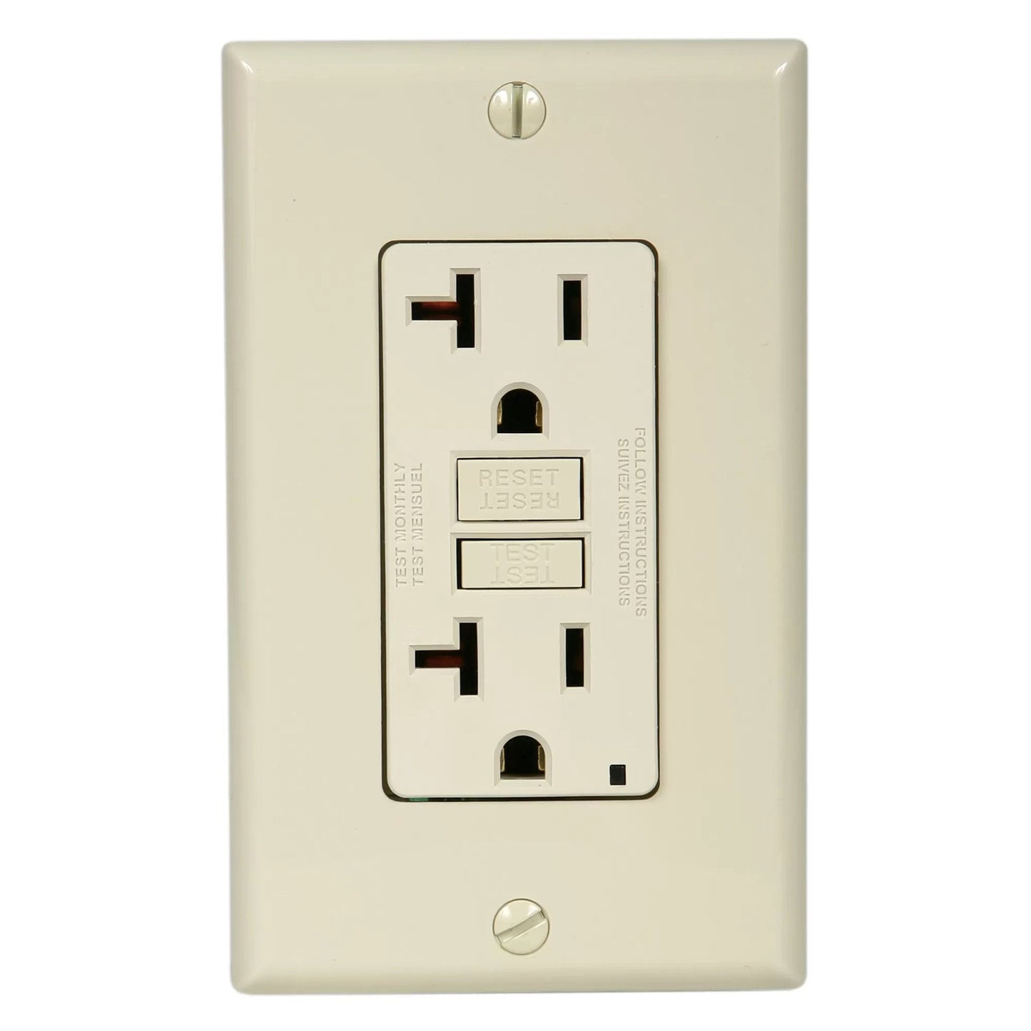 Wall Receptacles - 20 Amp - GFCI UL Listed - QC Supply -