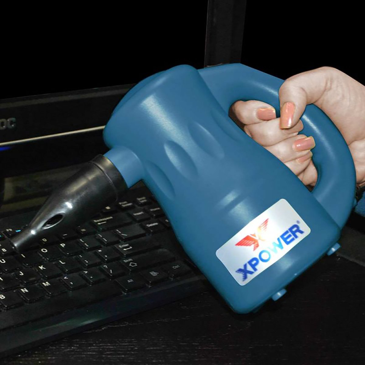 XPOWER A - 2 Airrow Pro Multi - Use Powered Air Duster, Black - QC Supply -