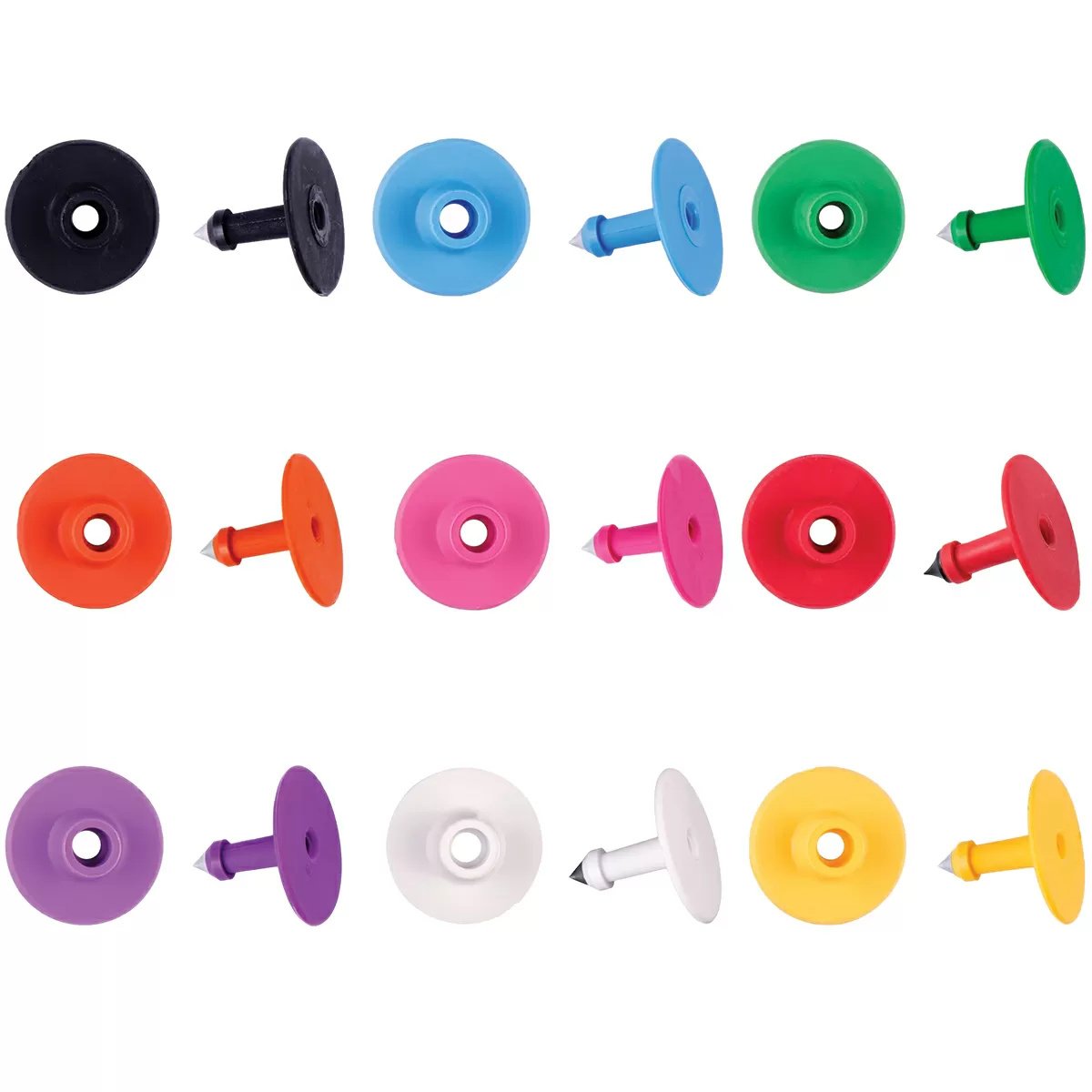Y - Tex® Round Button Ear Tags - Blank 25/Bag - QC Supply -