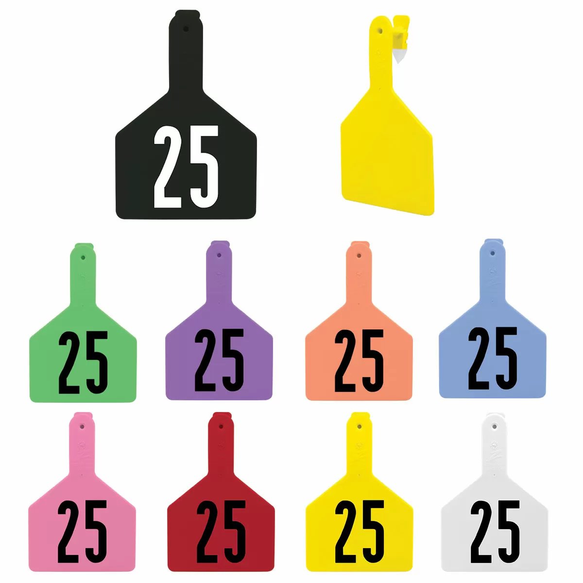 Z Tags® Large Numbered Cattle No - Snag® Ear Tags - 25/Bag - QC Supply -