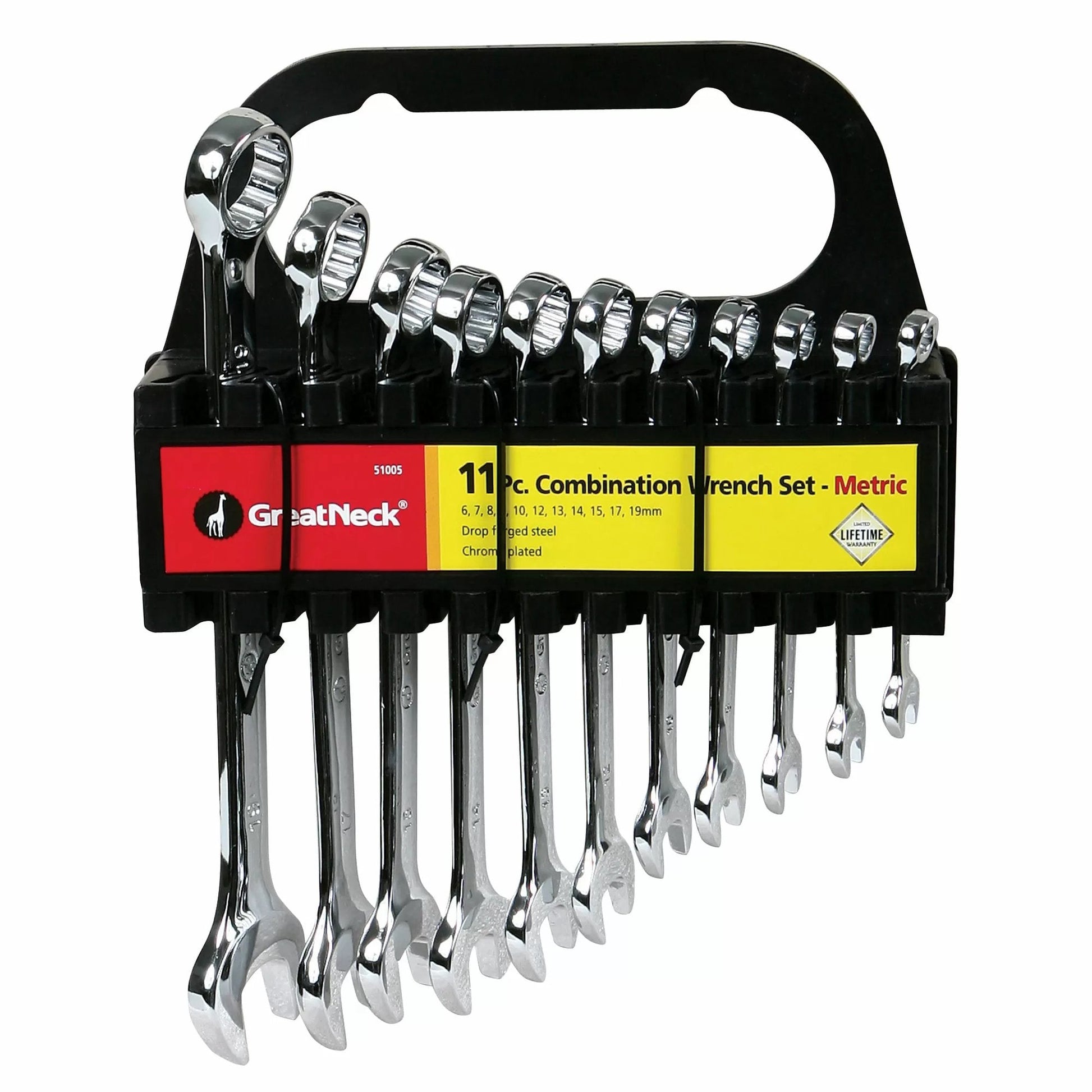 11 - Piece Metric Combo Wrench Set 7 - 19 mm - QC Supply - 