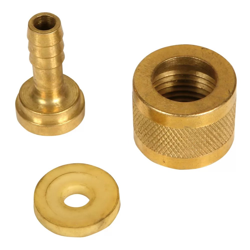 1/2" Brass FMT Adapter with Barb & Washer - QC Supply - 