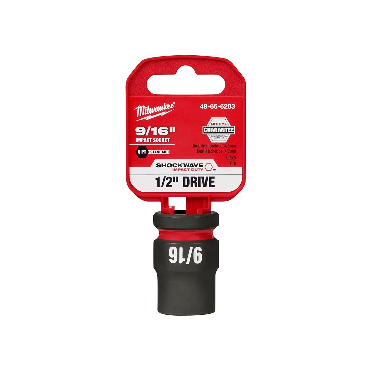 1/2" Drive Standard 6 Point Sockets 3/8" 13/16" - QC Supply - 