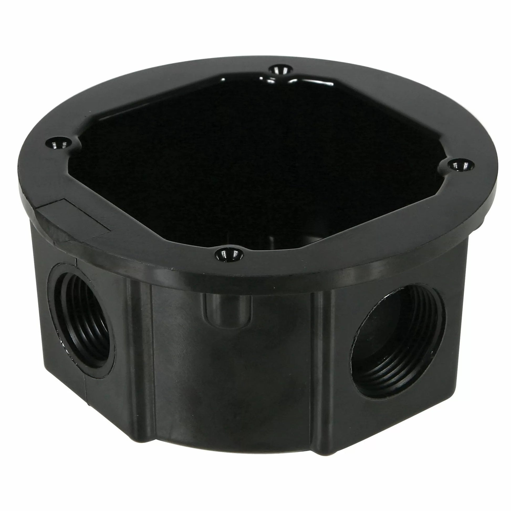 12" Standard Non - Metallic Junction Boxes - 1/2" & 3/4" Knockouts - QC Supply - 