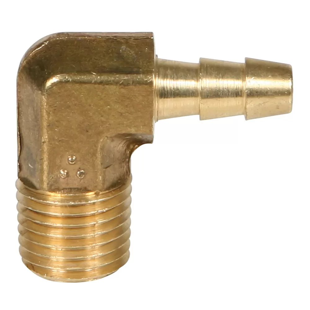 1/4" B x 1/4" NPT Brass Elbow - QC Supply - 