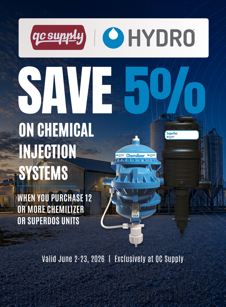 Save 5% on Chemical Injection Systems on 12 or more