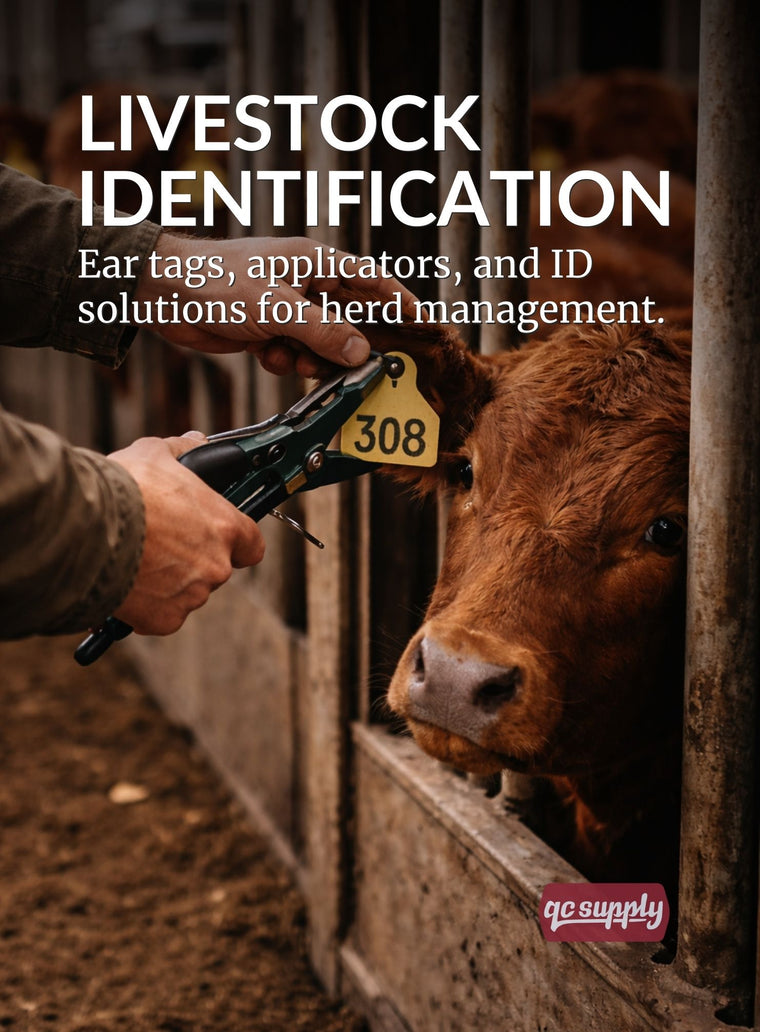 Livestock identification using numbered ear tags for cattle herd management