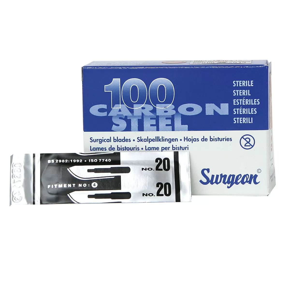 #20 Blades for #4 Scalpel Handle - QC Supply - 
