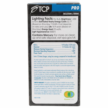 23 Watt Dimmable Springlamp PRO 5000K - QC Supply - 