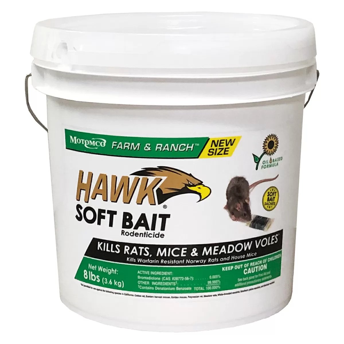 Motomco Hawk Soft Bait - 8 lb Pail