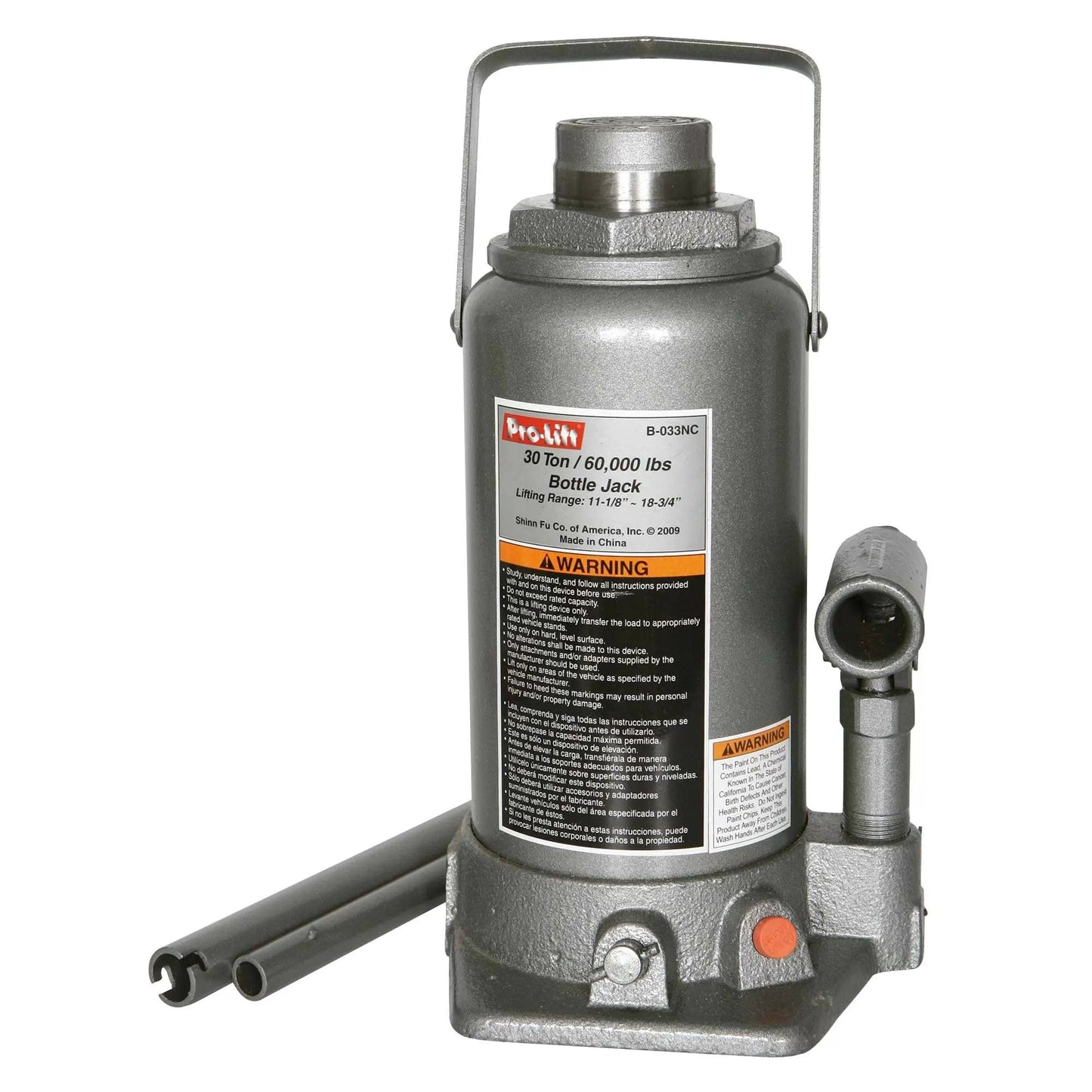 30 Ton Hydraulic Bottle Jack - QC Supply - 