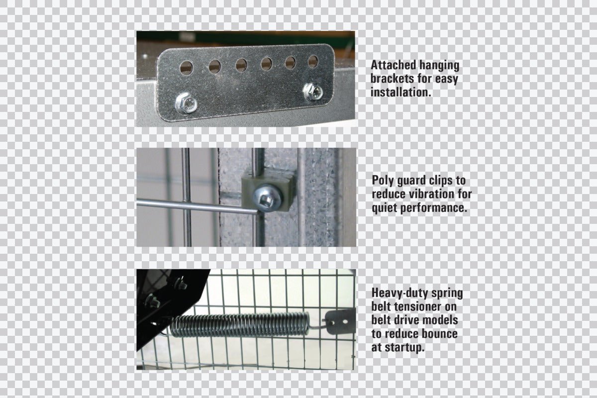36" Whirl - Wind Galvanized Box Fan - QC Supply - 