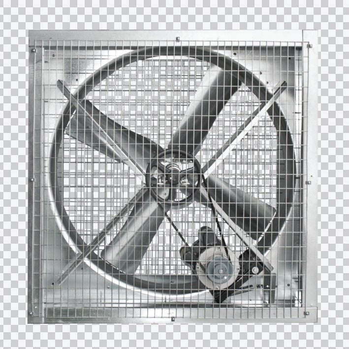 36" Whirl - Wind Galvanized Box Fan - QC Supply - 
