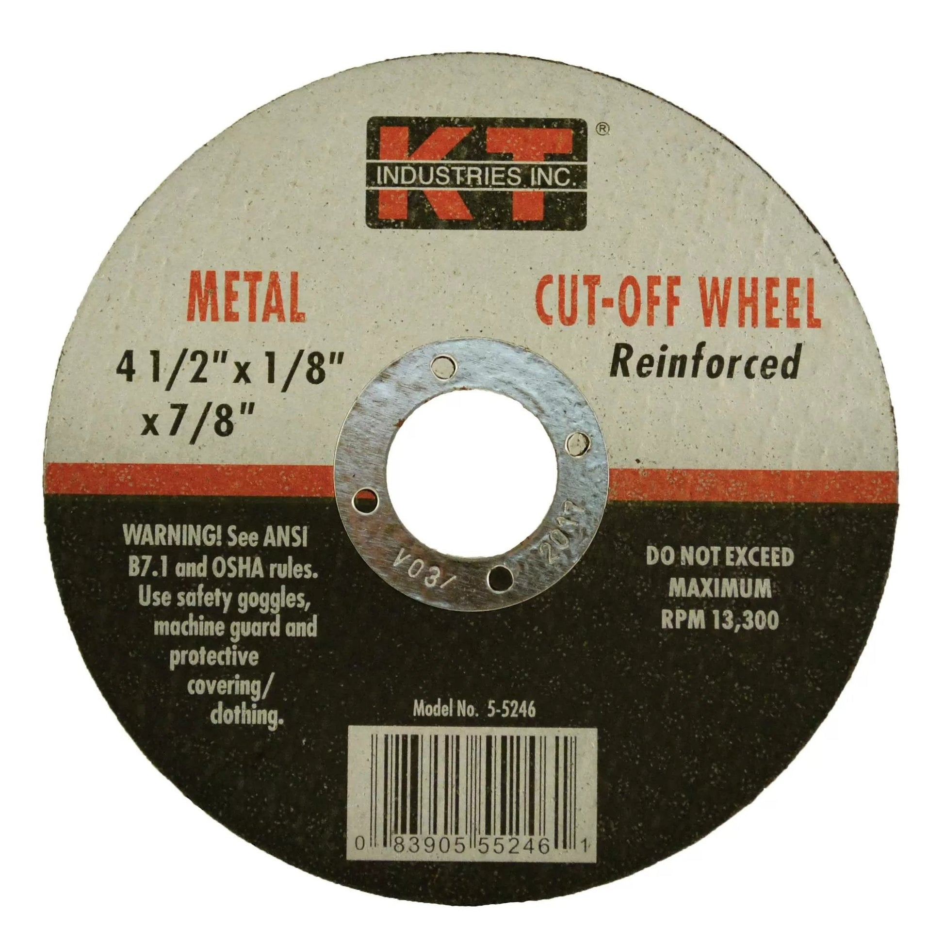 4 1/2 x 1/8 x 7/8 Cutting Wheel - QC Supply - 