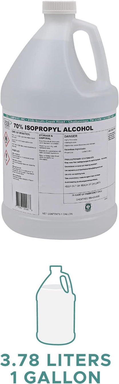 70% ISOPROPYL ALCOHOL - 1 Gallon - QC Supply - 