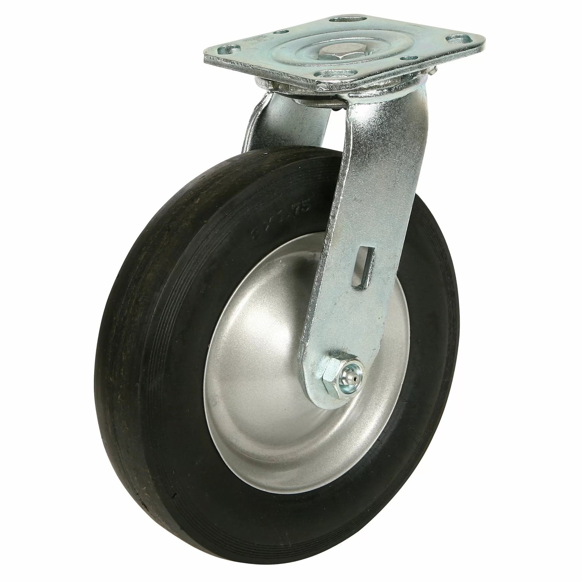 8" Caster Assembly for Model 610 Cart - QC Supply - 