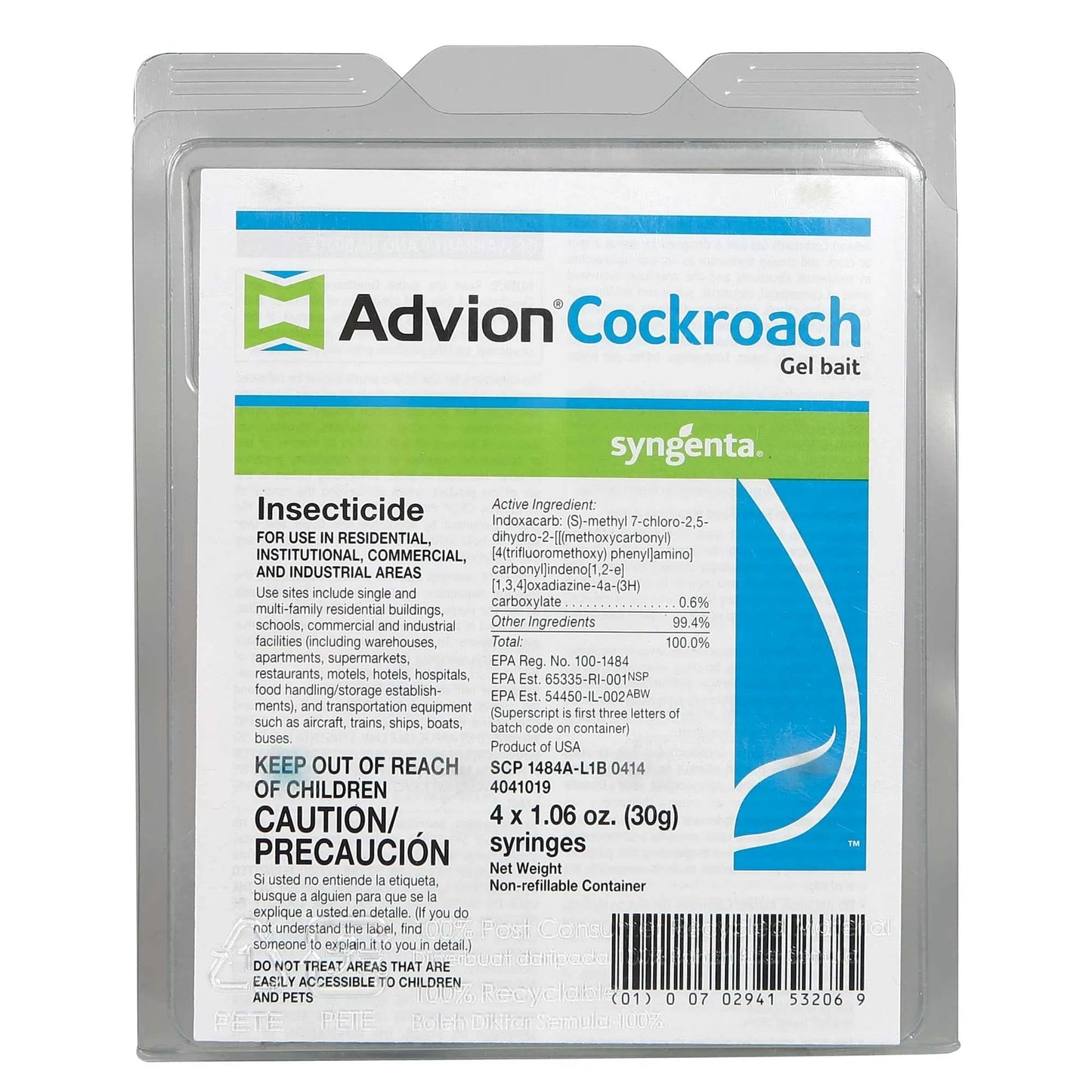 Advion® Syngenta® Cockroach Gel Bait - QC Supply - 