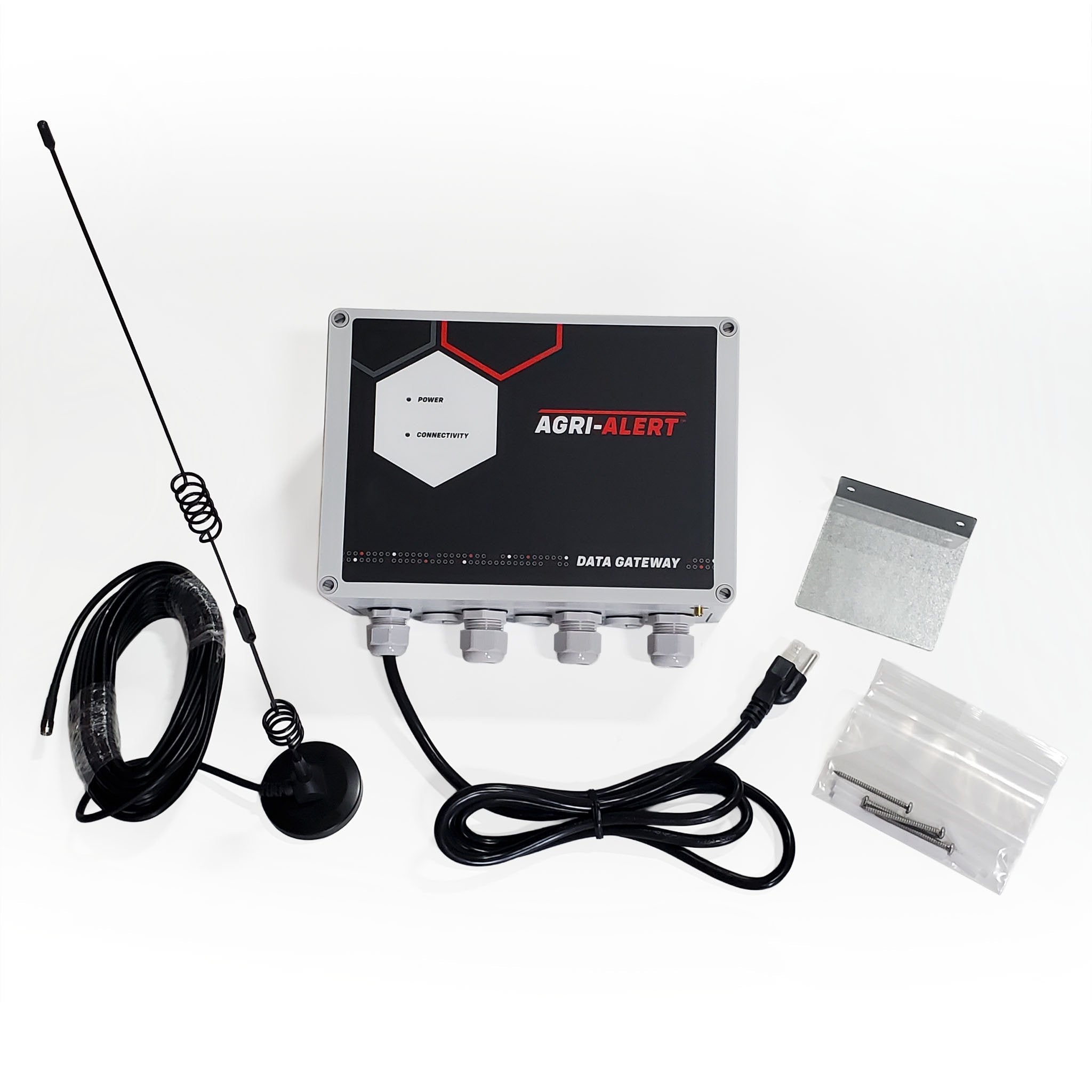 remote power failure alarm gateway with antenna