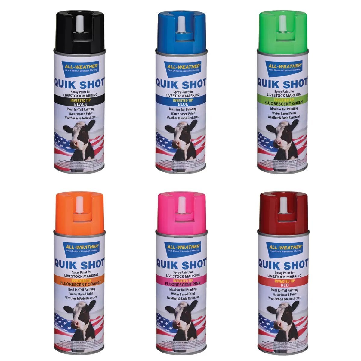 All - Weather® Quik Shot® Inverted Aerosol Marking Paint - QC Supply - 