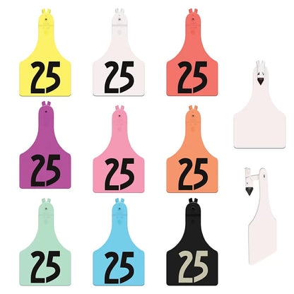 Allflex® A - Tag™ One - Piece Calf Tag - Numbered 25/Bag - QC Supply - 