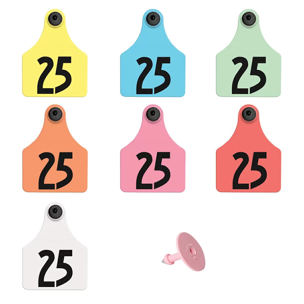 Allflex® Global Large Tamperproof™ Beef & Dairy Ear Tag Numbered - 25/Bag - QC Supply - 