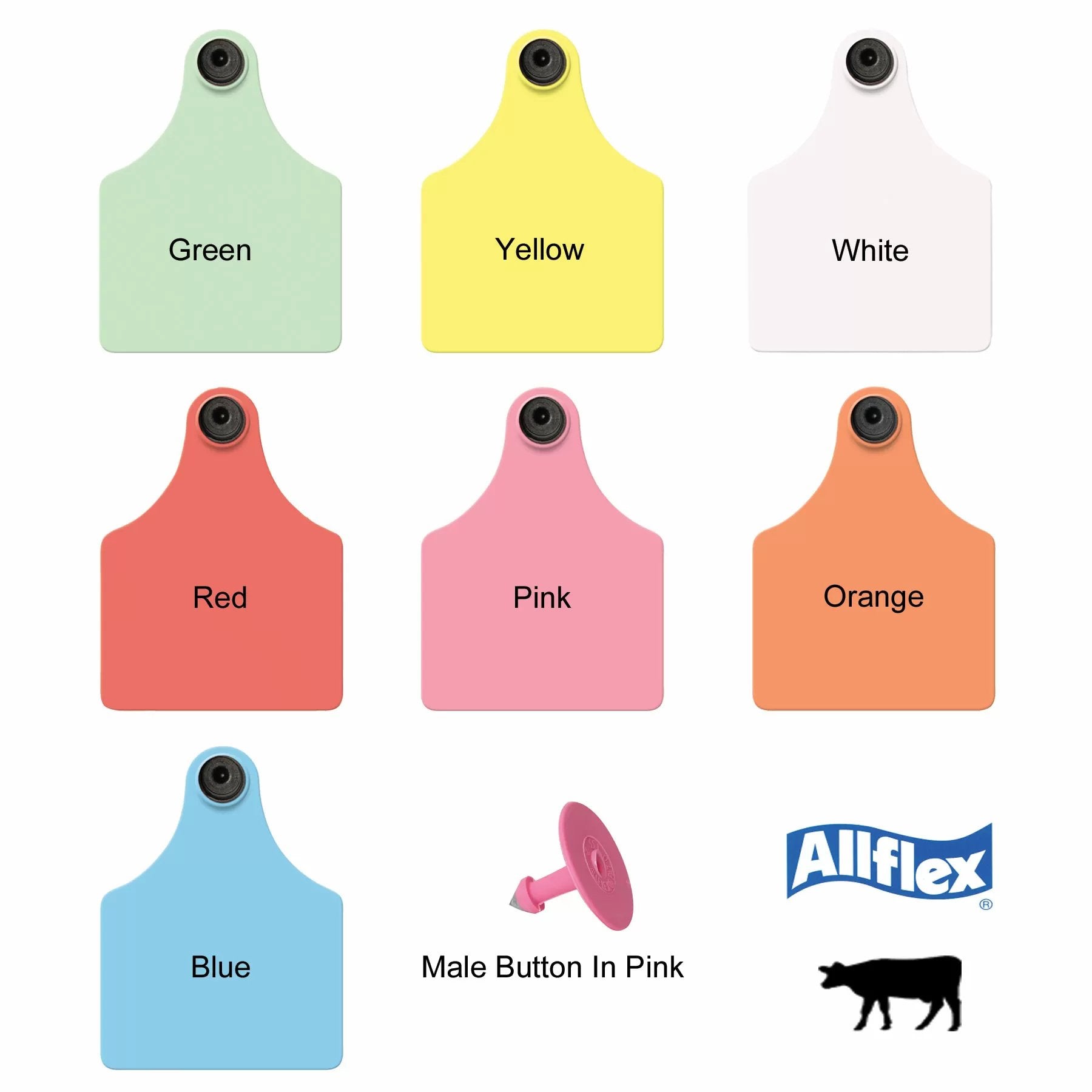 Allflex® Global Maxi Tamperproof™ Beef & Dairy Ear Tag - 25/Bag - QC Supply - 