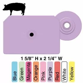 Allflex® Integra™ Hog Male - 25/Bag - QC Supply - 