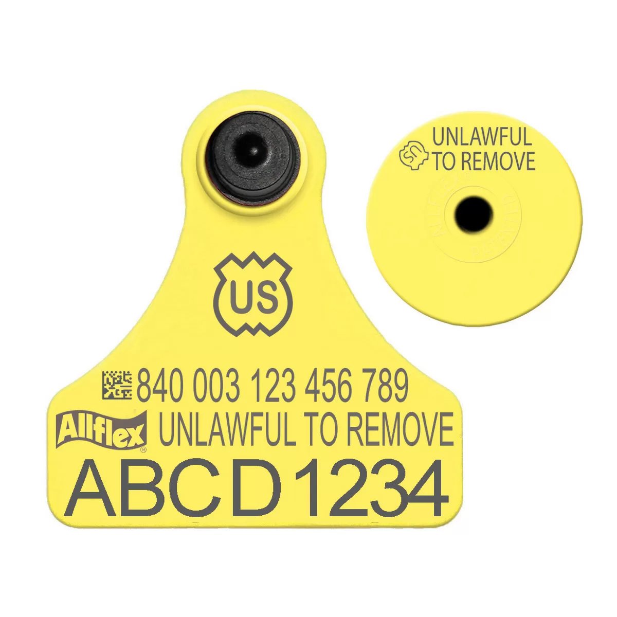 Allflex® Premise ID 840 Ultra Junior Tag (USDA PIN) – QC Supply