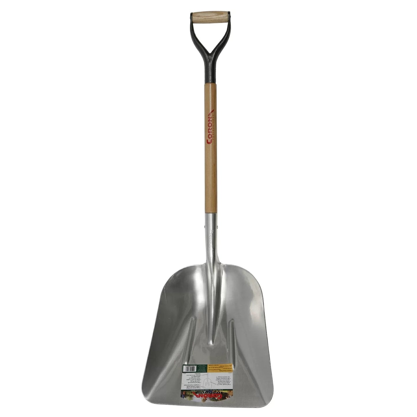 Aluminum Scoop Shovel with "D" Handle - QC Supply - 