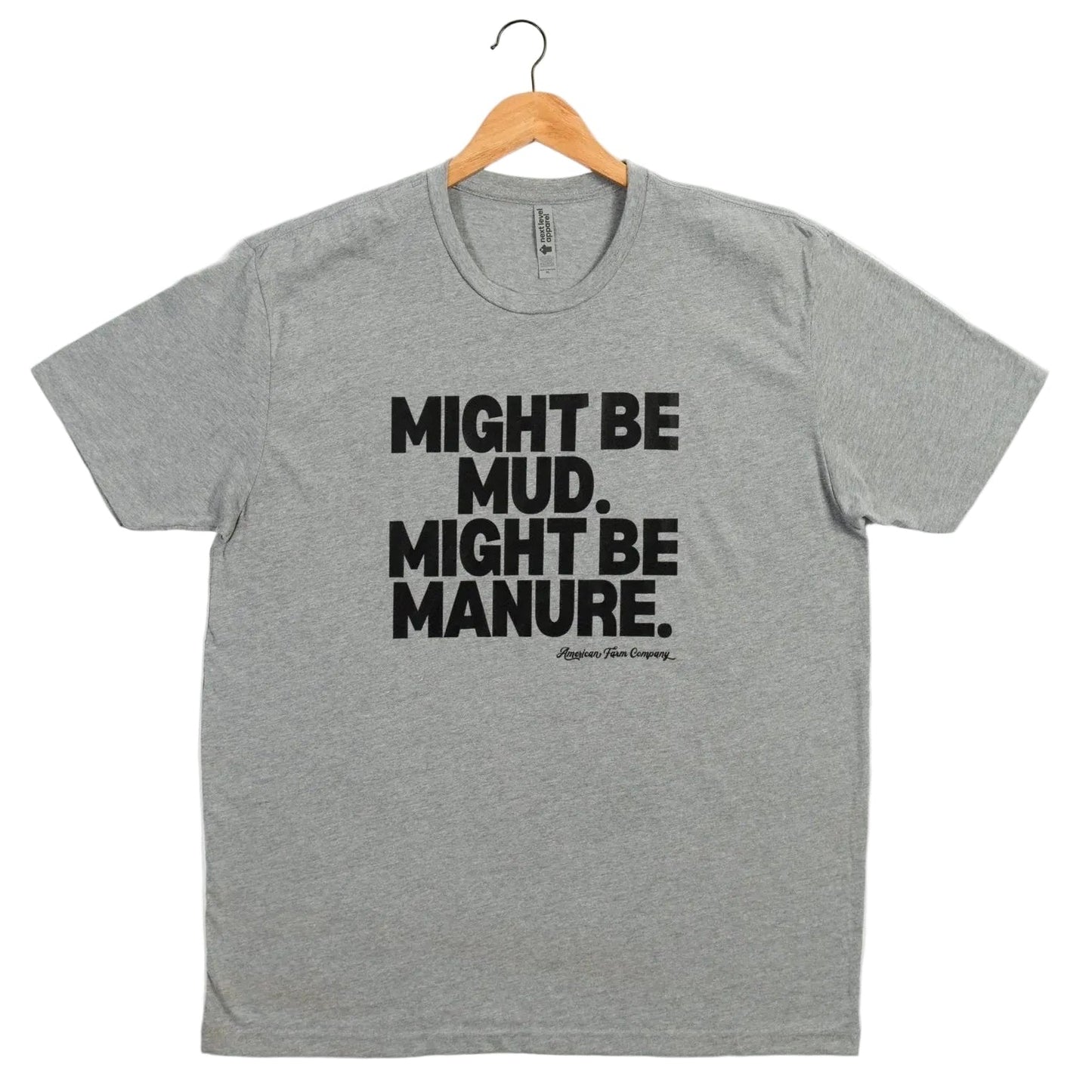 American Farm Co. Mud or Manure Gray Essentials T-Shirt - QC Supply - 