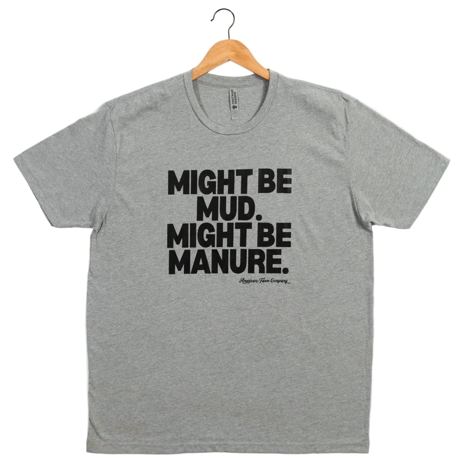 American Farm Co. Mud or Manure Gray Essentials T-Shirt - QC Supply - 