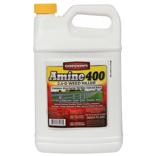 clean amine herbicide Gordon's Amine 400 2,4-D Weed Killer, 1 Gallon