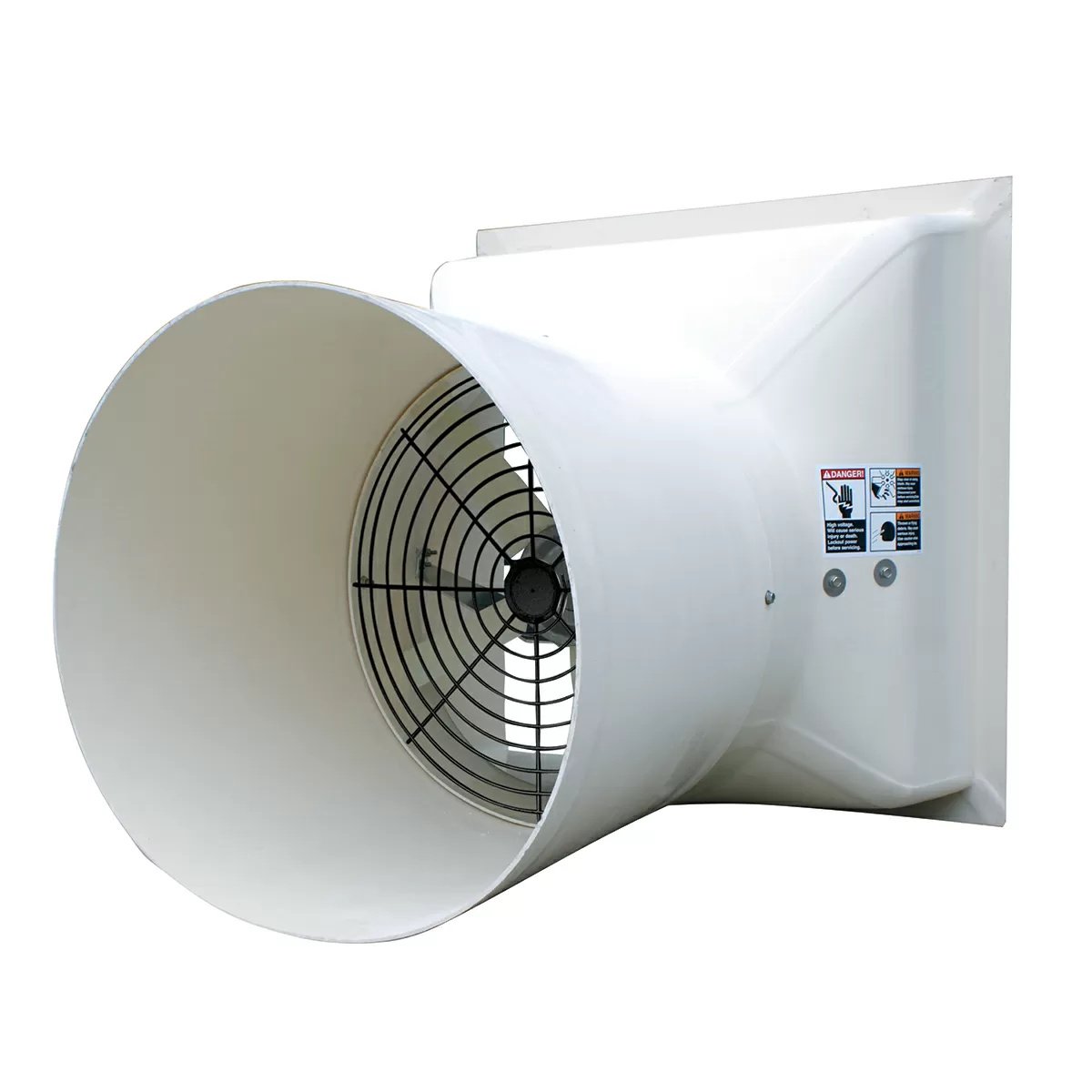 AP® Performer Series Fiberglass Fan - 18" w/Cone & Shutter - QC Supply - 