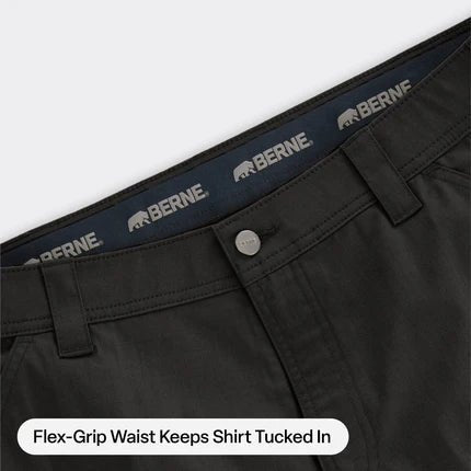 Berne Flex Ripstop Relaxed Fit Cargo Work Pant - Black - QC Supply -