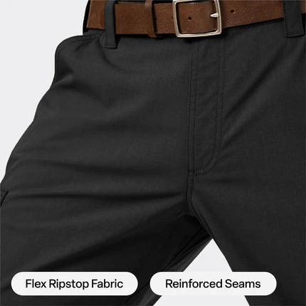 Berne Flex Ripstop Relaxed Fit Cargo Work Pant - Black - QC Supply -