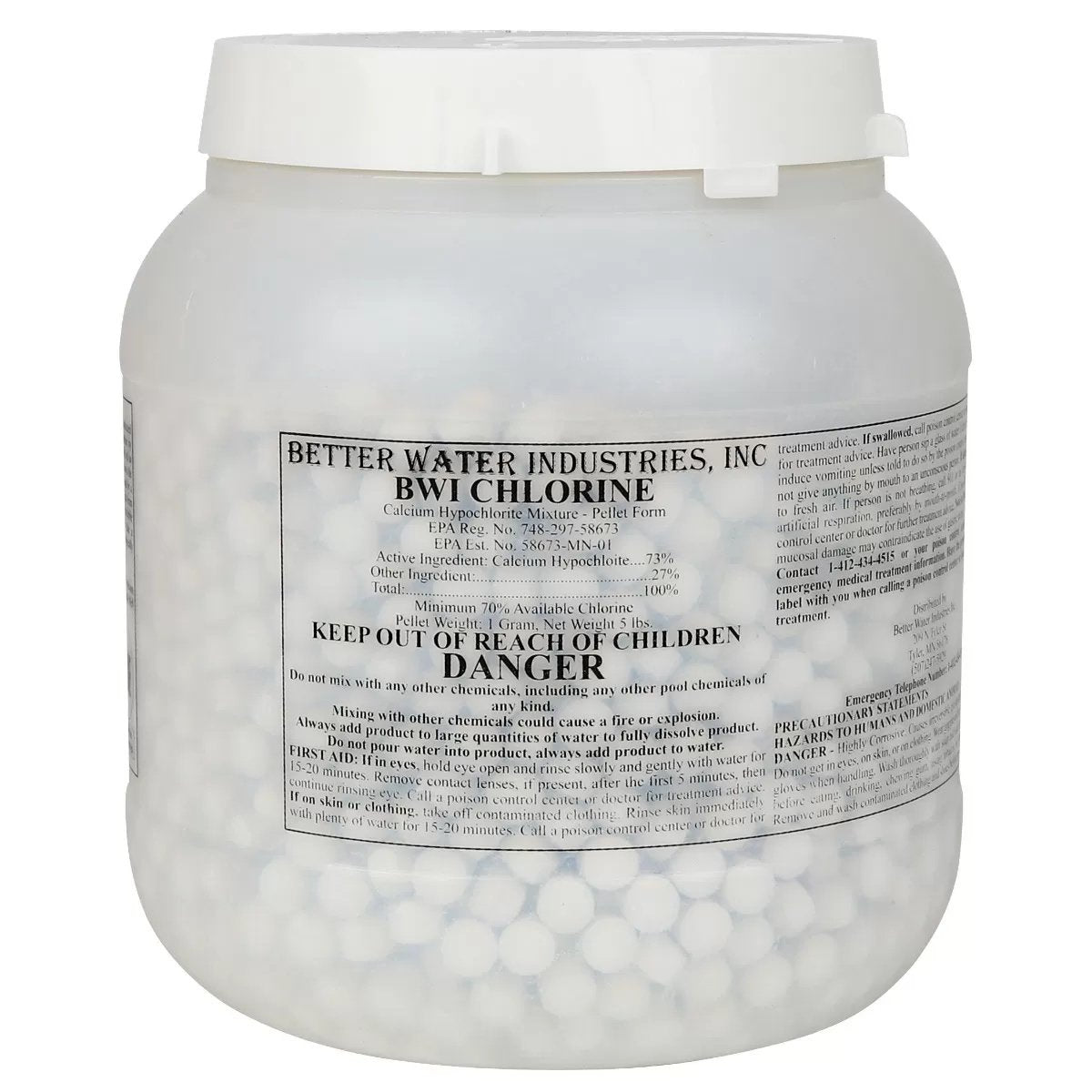 Better Water Industries Inc. Chlorine Tablets - 5 lbs. - QC Supply - 