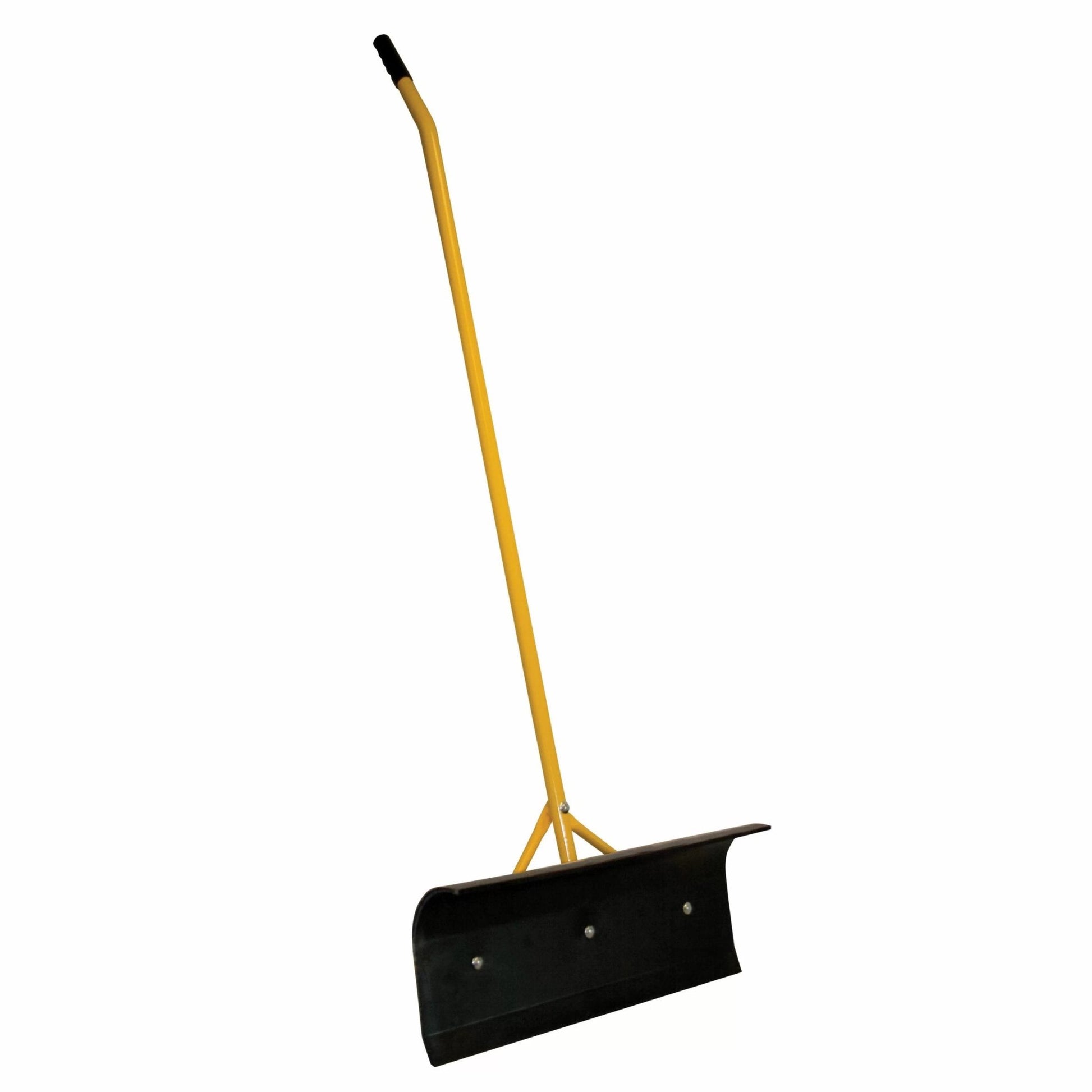 Big Push Scraper With Black Poly Blade Curved Handle - QC Supply - 