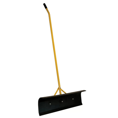Big Push Scraper With Black Poly Blade Curved Handle - QC Supply - 