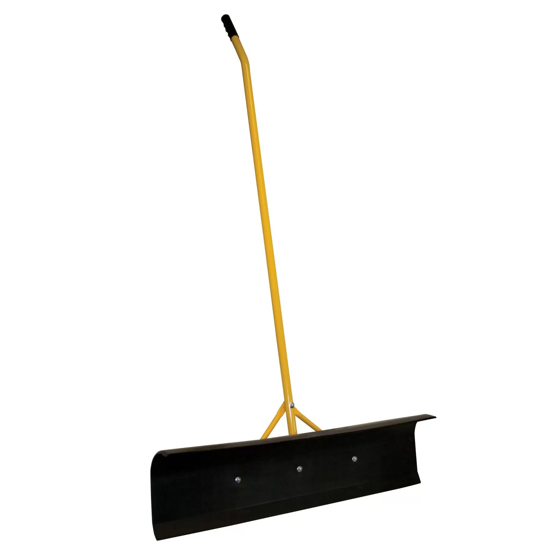 Big Push Scraper With Black Poly Blade Curved Handle - QC Supply - 