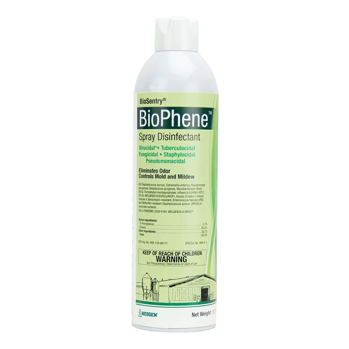 BioSentry® BioPhene™ Spray Disinfectant - 15.5 oz - QC Supply - 