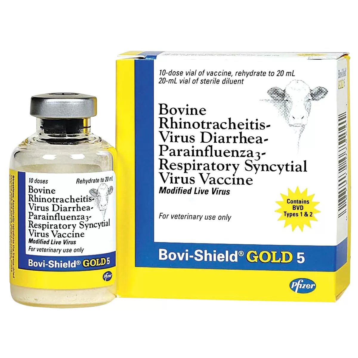 BoviShield® Gold 5 BRBVD PI3 BRSV - QC Supply - 