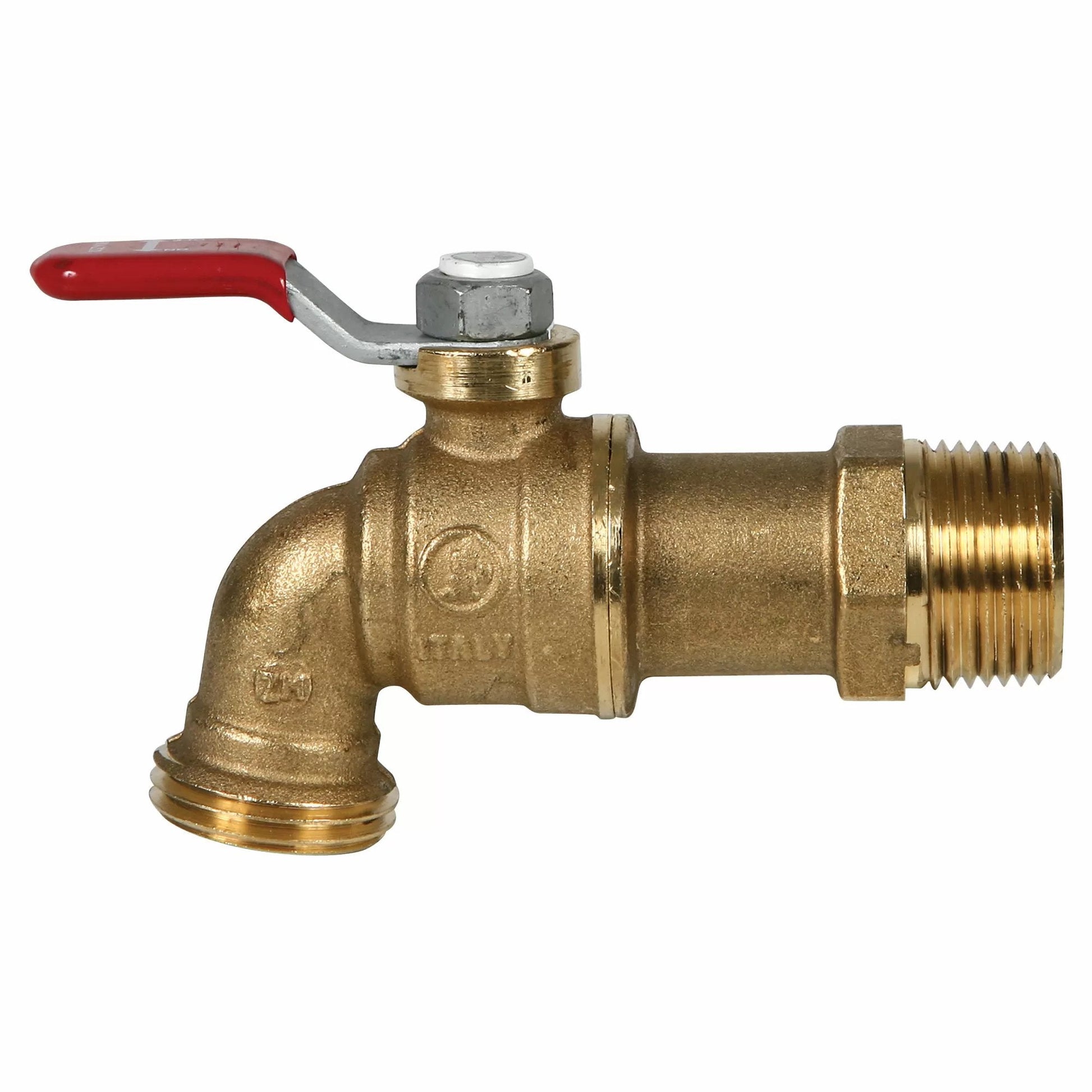 Brass Ball Valve - Full Port 3/4" MPT x 3/4" MGHT - QC Supply - 