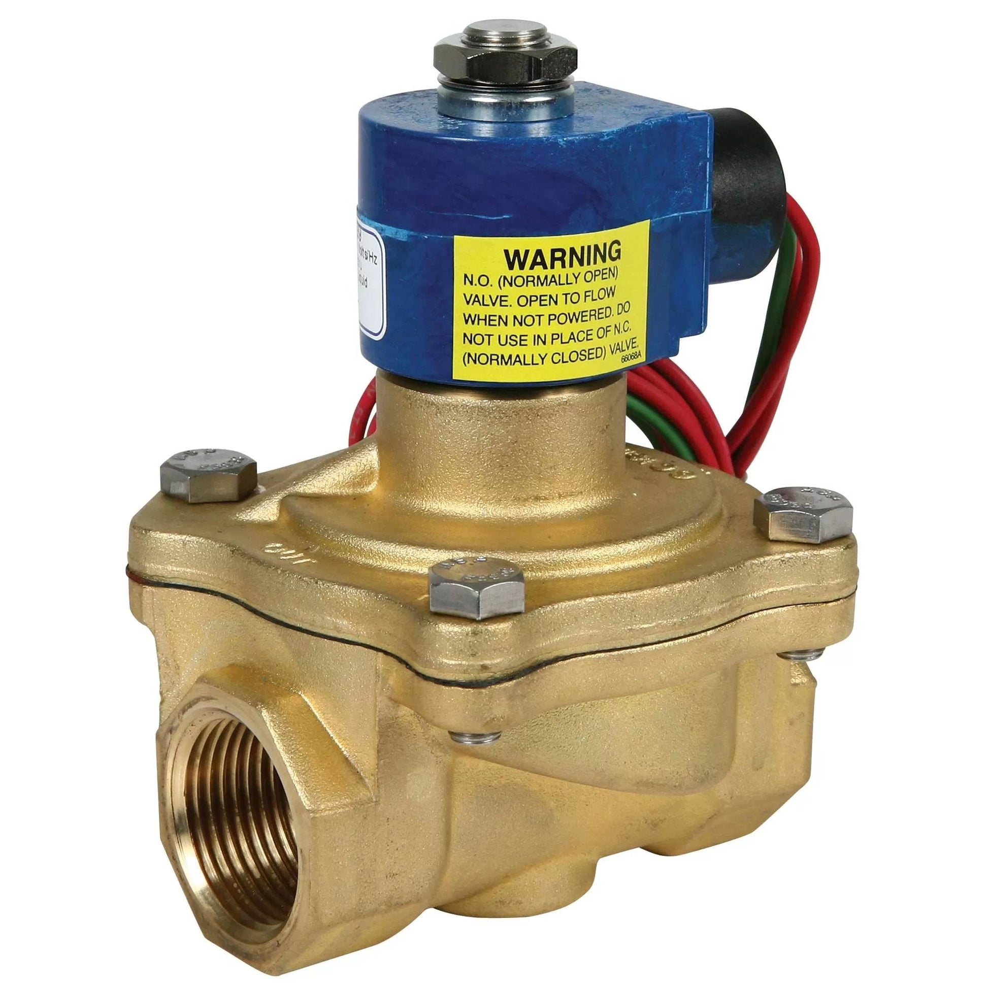 Brass Solenoid Valve - 1" - 120 Volt (Normally Open) - QC Supply - 