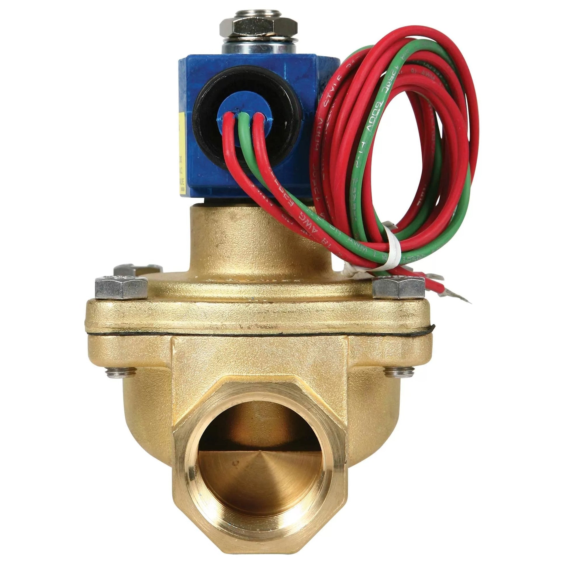 Brass Solenoid Valve - 1" - 120 Volt (Normally Open) - QC Supply - 