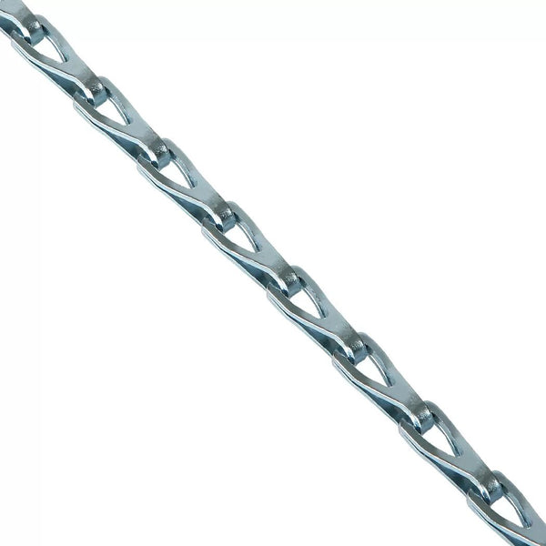 0724527 Low Carbon Steel Straight Coil Chain On Reel, Zinc Plated, 3/0 Trade, 0.21" Diameter
