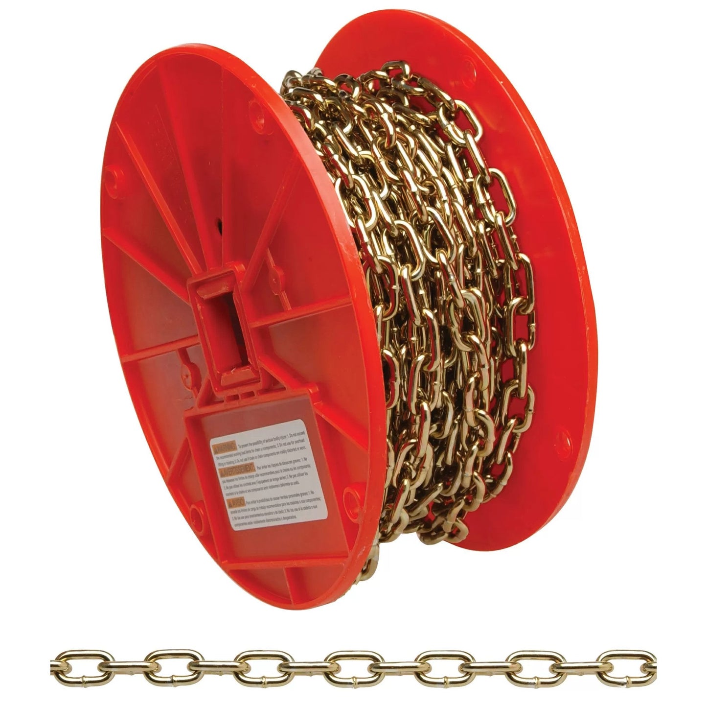 Campbell® #3 Straight Link Machine Chain, Brass Glo - QC Supply - 