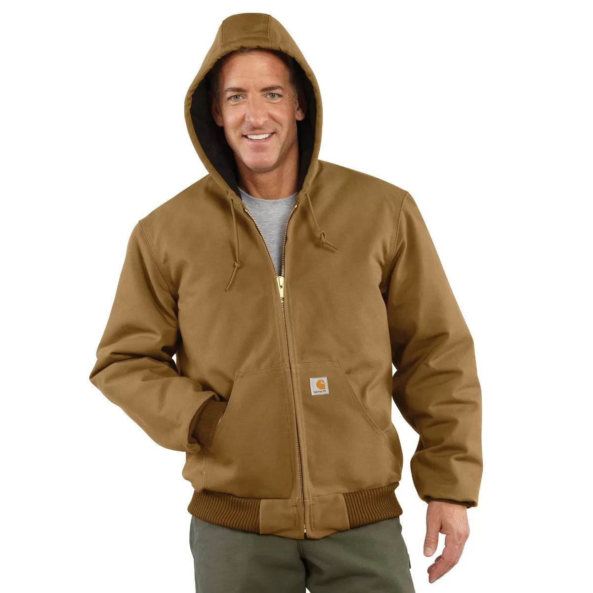 Carhartt® Duck Quilted Flannel Lined Jacket - QC Supply - 