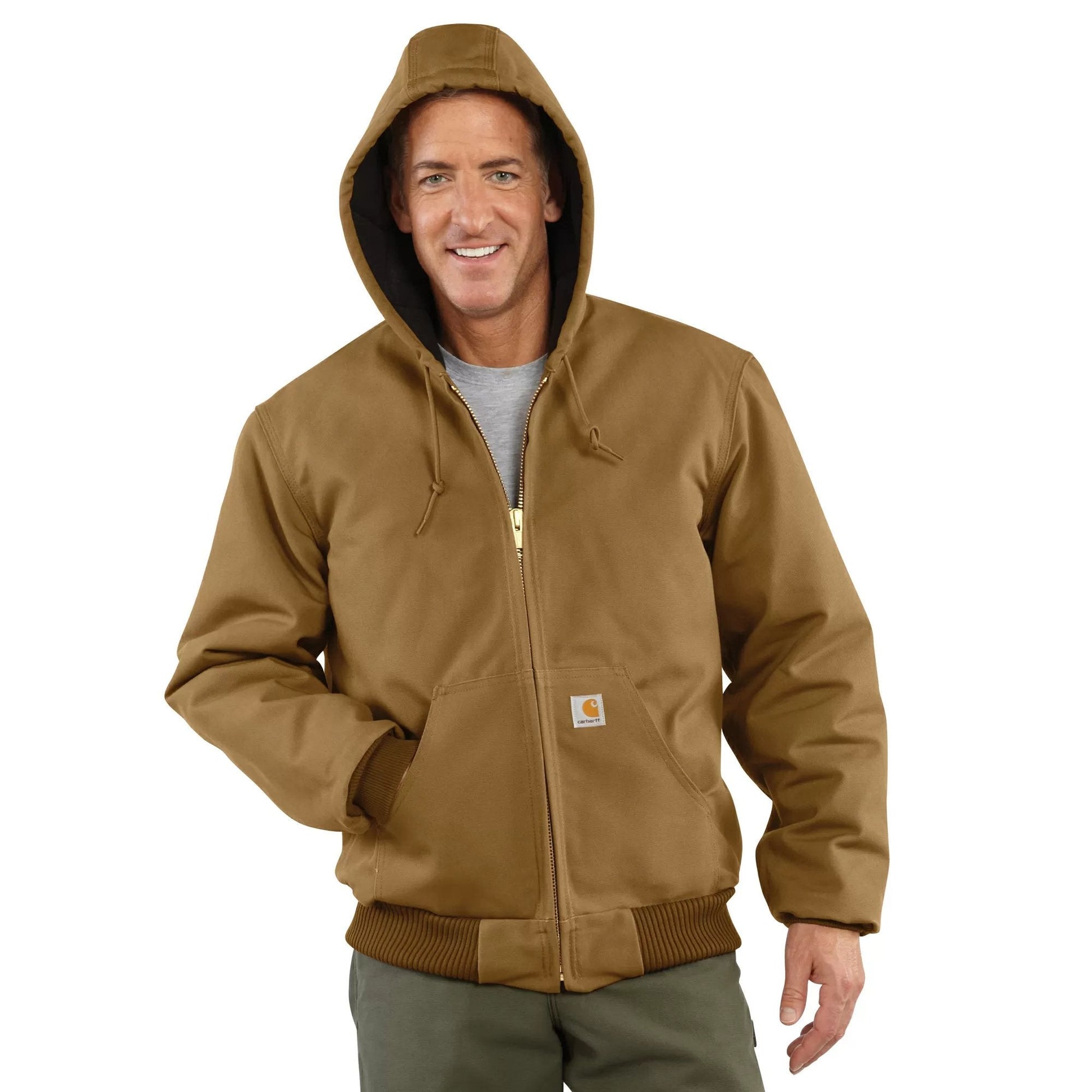 Carhartt® Duck Quilted Flannel Lined Jacket - QC Supply - 